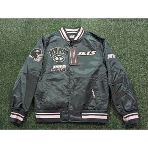 Pro Standard New York Jets Kids Satin Varsity Jacket New FNJB6411893-FOR Size M